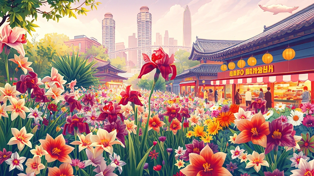 주변 맛집 및 가볼만한 곳 (illustration 스타일)