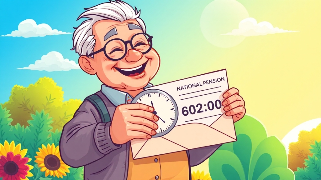 조기수령, 누가 얼마나 빨리 받을 수 있나요? (cartoon 스타일)
