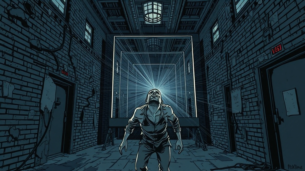 미스터리 추적 스릴러 (illustration 스타일)