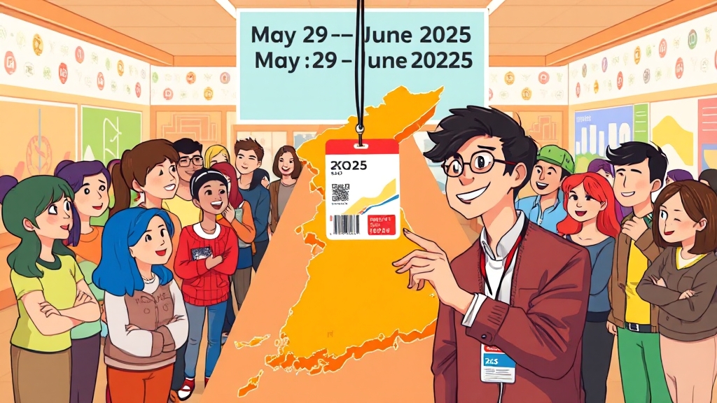 사전투표 및 본 투표 일정 (cartoon 스타일)