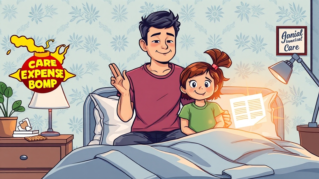 간병인보험, 왜 필요할까? (cartoon 스타일)