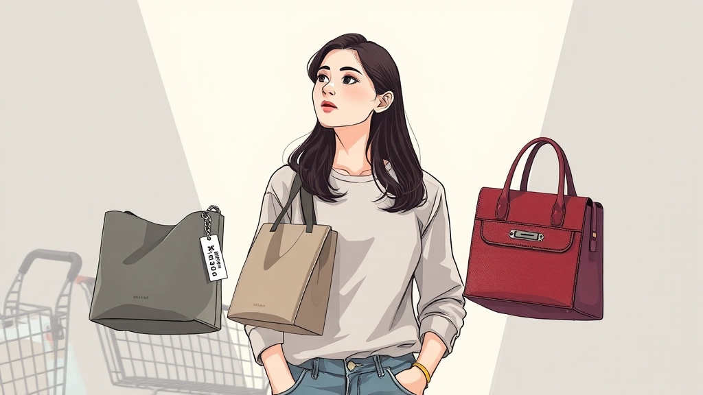최종 구매 결정, 후회 없는 선택을 위해 (illustration 스타일)